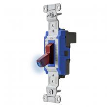 Hubbell Wiring Device-Kellems SNAP1201ILRNA - SWITCH,SNAP,SP,ILLUM,15A120/277V,RD,NA