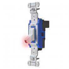 Hubbell Wiring Device-Kellems SNAP1201PLWNA - SWITCH,SNAP,SP,PILOT,15A120/277V,WH,NA