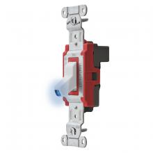 Hubbell Wiring Device-Kellems SNAP1221ILWNA - SWITCH,SNAP,SP,ILLUM,20A120/277V,WH,NA