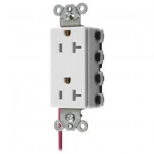 Hubbell Wiring Device-Kellems SNAP2162WSCTRA - SNAPCONNECT DECO 20A/125V SC TR WH