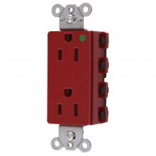 Hubbell Wiring Device-Kellems SNAP2172RA - SNAP2CONNECT 15A/125V HG DECO, RED