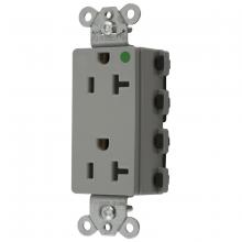 Hubbell Wiring Device-Kellems SNAP2182GYA - SNAP2CONNECT 20A/125V HG DECO, GRAY
