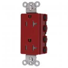 Hubbell Wiring Device-Kellems SNAP2182RTRA - SNAPCONNECT DECO HG 20A/125V TR RD