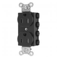 Hubbell Wiring Device-Kellems SNAP5262BKTRA - S-CONNECT DUP 15A/125V TR BK,ST2