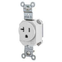 Hubbell Wiring Device-Kellems SNAP5361W - SNAP SGL RCPT 5-20R, 20A 125V WH