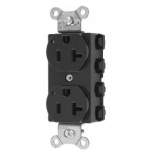 Hubbell Wiring Device-Kellems SNAP5362BKL - SNAP2CONNECT DPLX 20A/125V LED BK