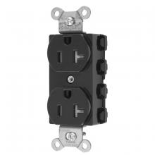 Hubbell Wiring Device-Kellems SNAP5362BKTRA - S-CONNECT DUP 20A/125V TR BK