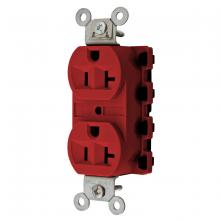 Hubbell Wiring Device-Kellems SNAP5362RA - SNAP2CONNECT 20A/125V DPLX, RED