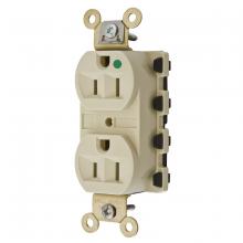 Hubbell Wiring Device-Kellems SNAP8200IA - SNAP2CONNECT 15A/125V HG DPLX, IVORY