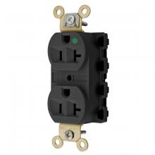 Hubbell Wiring Device-Kellems SNAP8300BKA - SNAP2CONNECT 20A/125V HG DPLX,BLACK