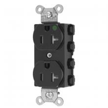 Hubbell Wiring Device-Kellems SNAP8300BKTRA - S-CONNECT DUP HG 20A/125V TR BK
