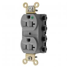 Hubbell Wiring Device-Kellems SNAP8300GYA - SNAP2CONNECT 20A/125V HG DPLX,GRAY