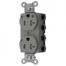 Hubbell Wiring Device-Kellems SNAP8300GYLTRA - S-CONNECT DUP HG 20A/125V LED TR GY