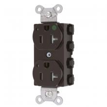 Hubbell Wiring Device-Kellems SNAP8300LTRA - S-CONNECT DUP HG 20A/125V LED TR BR