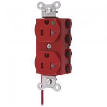 Hubbell Wiring Device-Kellems SNAP8300RSCTRA - SNAP2CONNECT DPLX HG 20A/125V SC TR RD