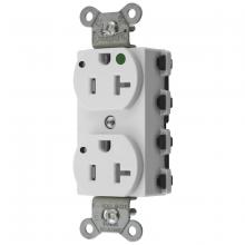 Hubbell Wiring Device-Kellems SNAP8300WLTRA - S-CONNECT DUP HG 20A/125V LED TR WH