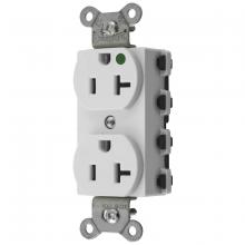 Hubbell Wiring Device-Kellems SNAP8300WNA - SNAP2CONNECT DPLX HG 20A/125V US WH