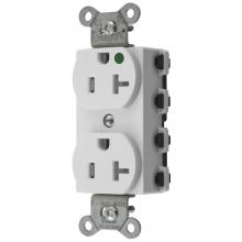 Hubbell Wiring Device-Kellems SNAP8300WTRA - SNAPCONNECT DUP HG 20A/125V TR WH