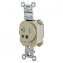 Hubbell Wiring Device-Kellems SNAP8310ITR - SNAP SGL RCPT HG 5-20R, 20A 125V TR IV