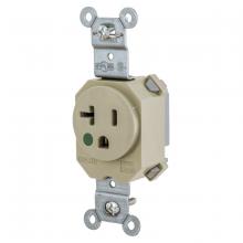 Hubbell Wiring Device-Kellems SNAP8310I - SNAP SGL RCPT HG 5-20R, 20A 125V IV