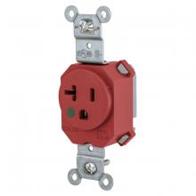 Hubbell Wiring Device-Kellems SNAP8310R - SNAP SGL RCPT HG 5-20R, 20A 125V RD