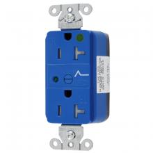 Hubbell Wiring Device-Kellems SNAP8362S - HG SNAP SPD RCPT, 20A 125V, TR, BLUE
