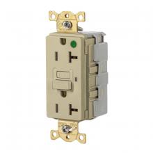 Hubbell Wiring Device-Kellems SNAPGF83I - 20A 125VAC COM HG  SNAP GFR IVORY