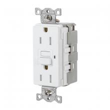 Hubbell Wiring Device-Kellems SNAPGFTW15W - 15A 125VAC COMM TRWR SNAP GFR WHITE