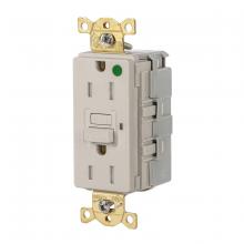 Hubbell Wiring Device-Kellems SNAPGFTW82LA - 15A 125VAC COM HG TRWR SNAP GFR LT ALM