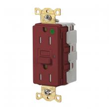 Hubbell Wiring Device-Kellems SNAPGFTW82R - 15A 125VAC COM HG TRWR SNAP GFR RED