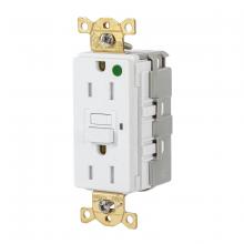 Hubbell Wiring Device-Kellems SNAPGFTW82W - 15A 125VAC COM HG TRWR SNAP GFR WHITE