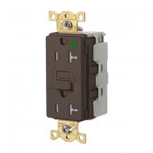 Hubbell Wiring Device-Kellems SNAPGFTW83 - 20A 125VAC COM HG TRWR SNAP GFR BROWN