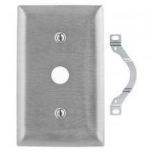 Hubbell Wiring Device-Kellems SS12 - WALLPLATE, 1-G, TELE, SS