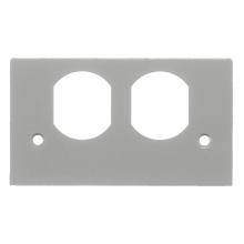 Hubbell Wiring Device-Kellems SS2309DGYA - PEDESTAL FACE PLT, DUP, GY