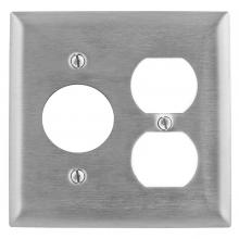 Hubbell Wiring Device-Kellems SS8720 - WALLPLATE, 2-G, DUP/1.60" , SS