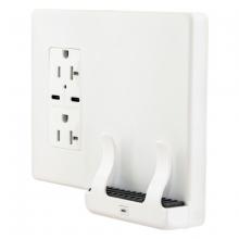 Hubbell Wiring Device-Kellems USB2028C - 20A DUP WIRELESS CHRGR 2G WHITE C PORTS