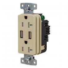 Hubbell Wiring Device-Kellems USB20AI - RCPT DUP 20A125V 3.1A5V USB PORT A IV