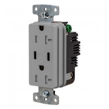Hubbell Wiring Device-Kellems USB20CGY - RCPT DUP 20A125V 3.1A5V USB PORT C GY