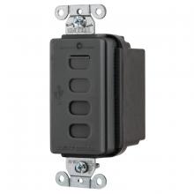Hubbell Wiring Device-Kellems USB4CBK - USB CHRGR 4 PORT 5AMP 5 TYPE C, BLACK