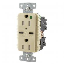 Hubbell Wiring Device-Kellems USB8200C5I - RCPT HG DUP 15A 125V 5A 5V USB PORT C I