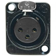 Hubbell Wiring Device-Kellems XLRST10 - CONN, XLR,SCREW TERM,PANEL MT,3PIN,10PK