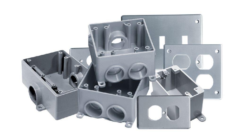 PVC FD BLANK DBL GANG BOX KRALOY