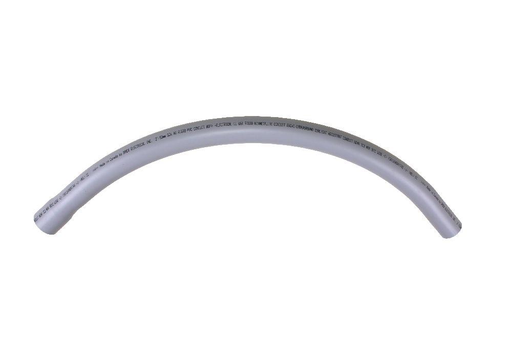 2&#34;x90Dx24R PVC SWEEP SPxBE SCH40 SCEPTER/KRA