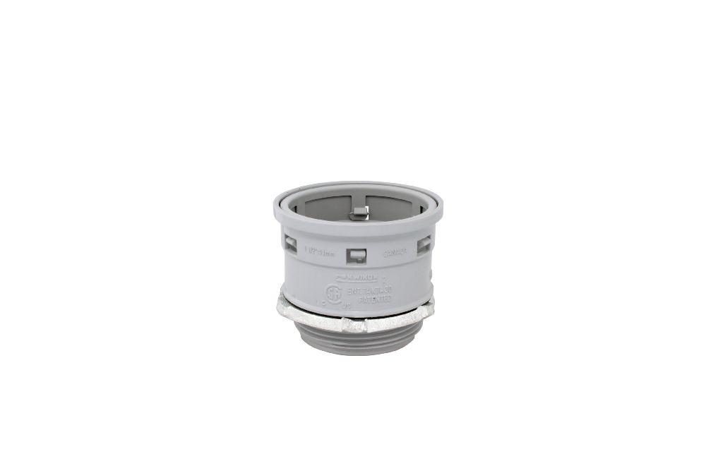 1 1/2&#34; PVC CONNECTOR LOCKNUT GREY KWIKON