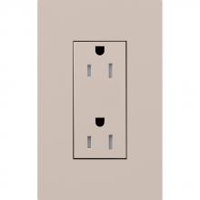 Lutron Electronics LTR-15-TR-TP - DUPLEX 15A TR RECEPTACLE TP NO FP