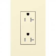 Lutron Electronics LTR-20-TR-AL - DUPLEX 20A TR RECEPTACLE AL NO FP