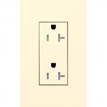 Lutron Electronics LTR-20-TR-BE - DUPLEX 20A TR RECEPTACLE BE NO FP