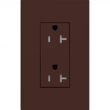 Lutron Electronics LTR-20-TR-BR - DUPLEX 20A TR RECEPTACLE BR NO FP