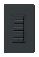 Lutron Electronics RRD-W6BRL-BL - RADIORA2 6BRL WALL KEYPAD BLACK