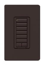 Lutron Electronics RRD-W6BRL-BR - RADIORA2 6BRL WALL KEYPAD BROWN